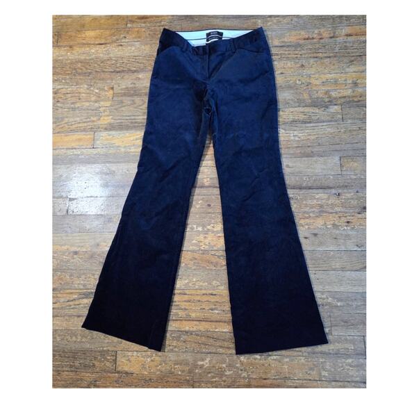 Body by Victoria The Christie Fit Pants 4 Blue Velvet Flare Trousers - Picture 1 of 5